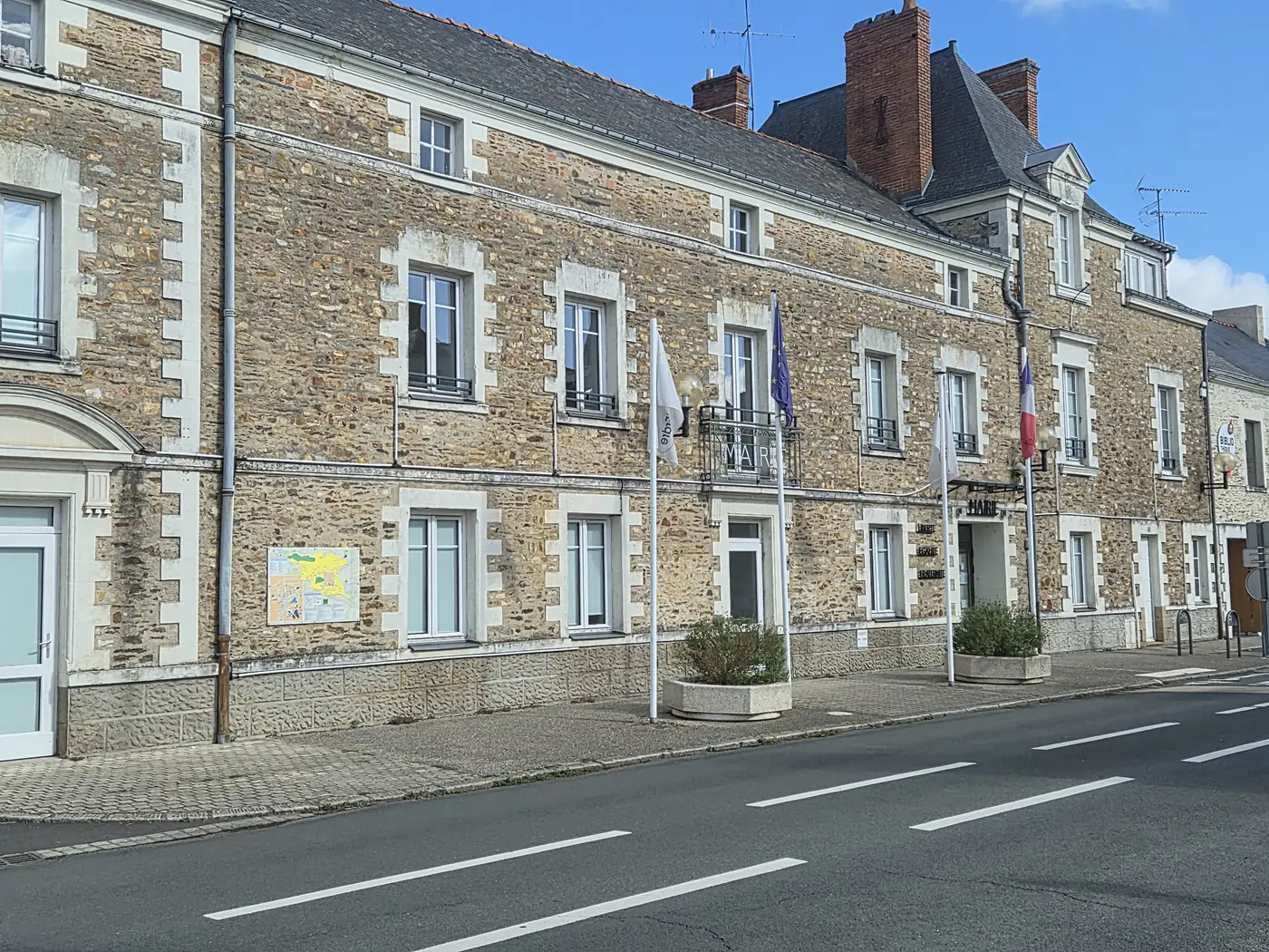 La mairie de Saint-Mars-la-Jaille, siège de la commune nouvelle de Vallons-de-l'Erdre.